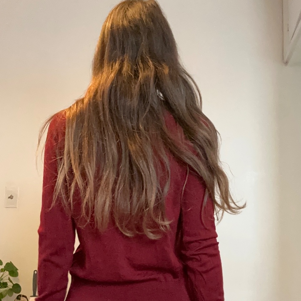 Really nice red wool sweater turtleneck sweater by COS size XS S - Picture 6 of 8